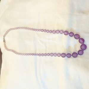 Purple/Lavender ball necklace